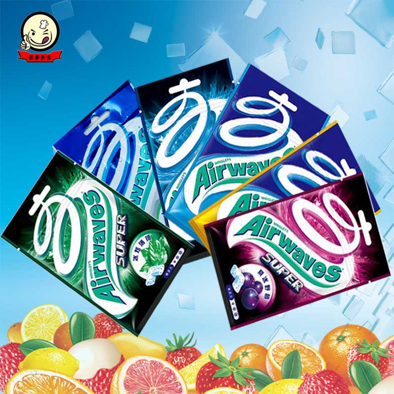 美国airwaves爽浪劲浪口香糖薄荷味28g/20粒无糖鹿晗推荐台版