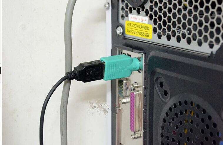 usb转ps2转换器 usb公转ps2母 ps转usb转接头 usb键盘鼠标转ps2_双氙