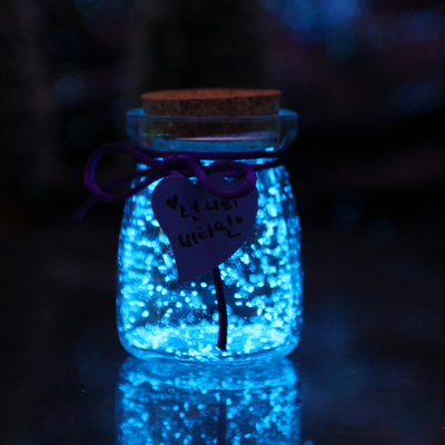 星星瓶夜光许愿瓶520塑料管星空瓶漂流瓶荧光折纸玻璃瓶生日礼物