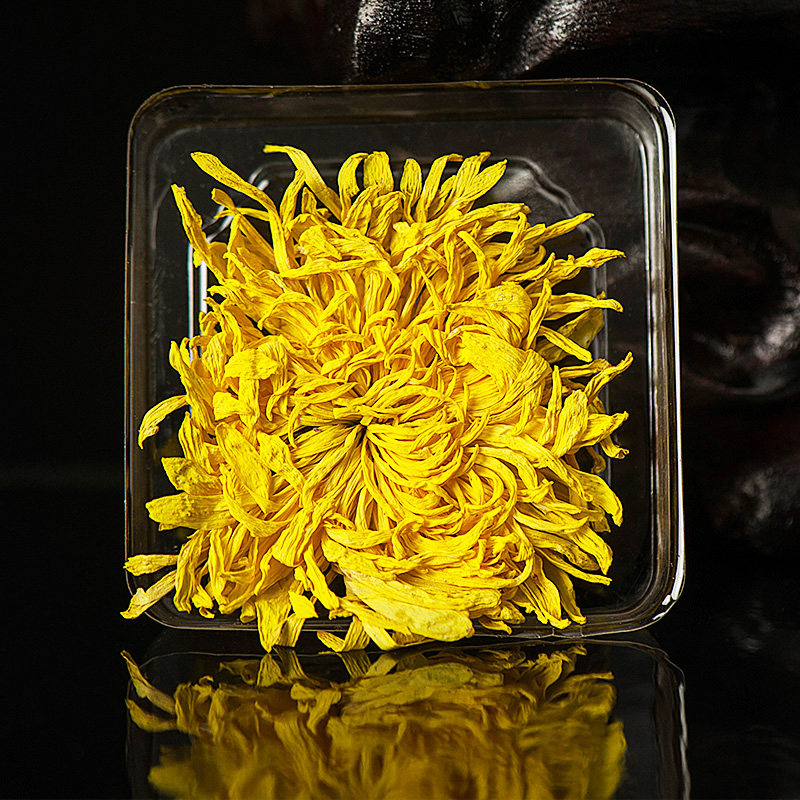 庐山金菊吉品江西修水婺源金丝皇菊大菊花茶黄菊贡菊一朵一杯