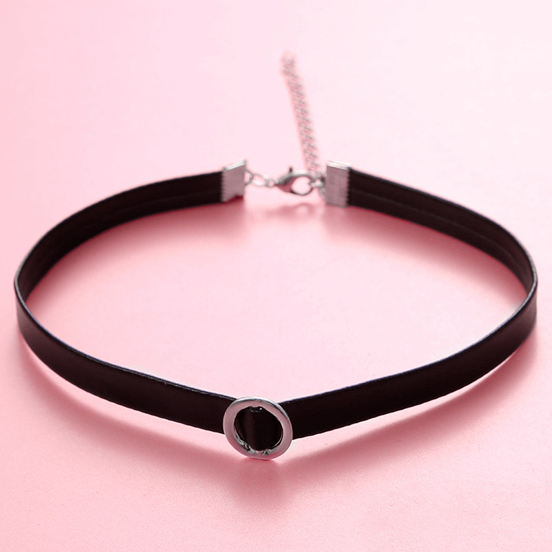 韩版饰品choker简约个性pu皮带扣脖颈链脖带项圈女颈带锁骨链项链