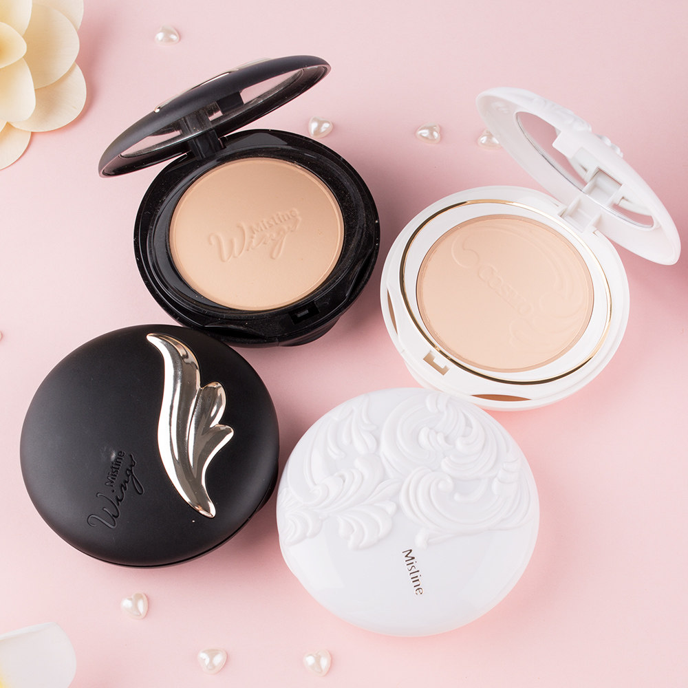 包邮 泰国mistinewings羽翼粉饼 防晒控油定妆 轻薄透气干湿两用