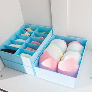 舒之居内衣收纳盒塑料抽屉式内裤袜子文胸收纳箱桌面内衣裤整理箱
