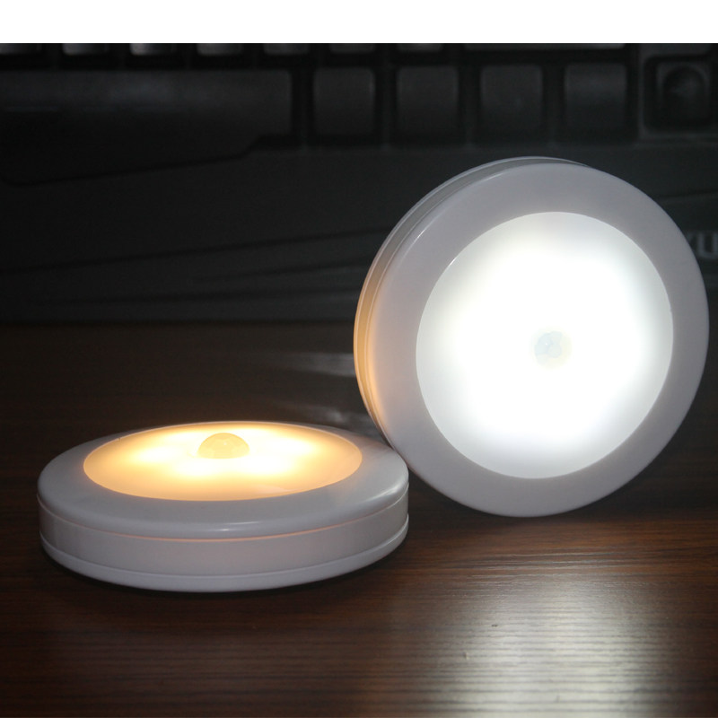 led光控声控人体感应小夜灯橱柜床头装饰灯夜起喂奶灯卧室走廊灯