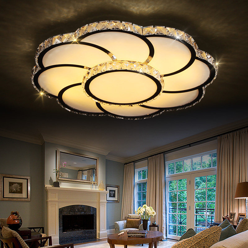 琪朗灯饰水晶灯客厅吸顶灯卧室灯餐厅超薄简约现代奢华灯具0160