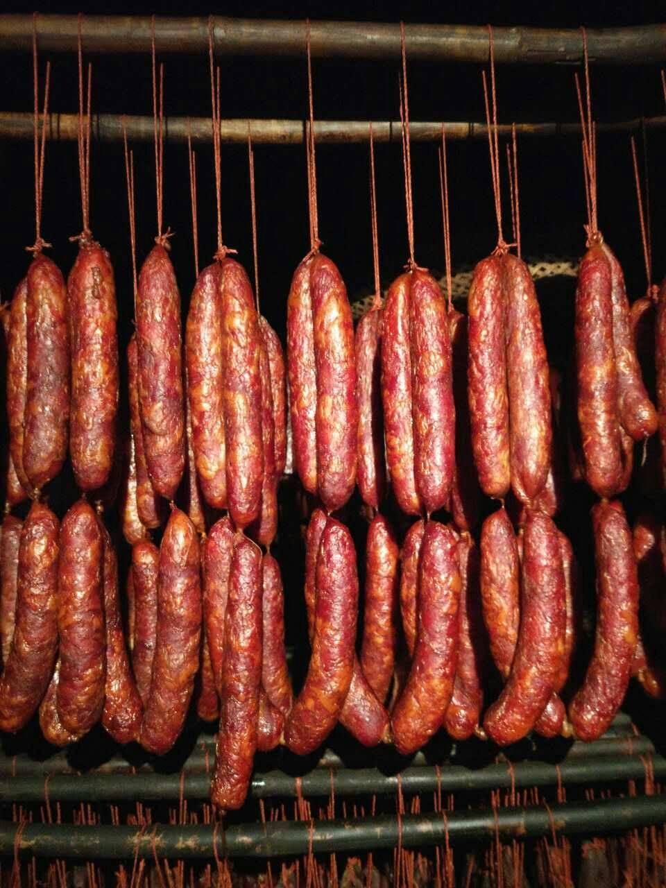 正宗四川腊肠农家自制土猪腊肉川味烟熏麻辣香肠手工辣肠川味500g