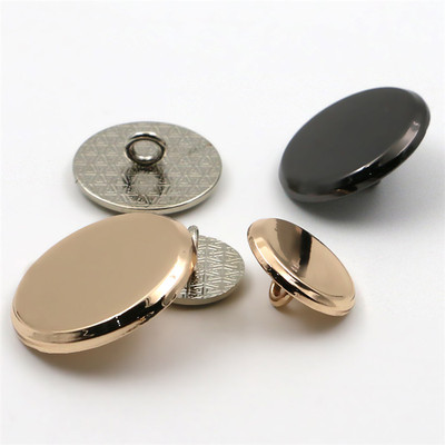 高档金属纽扣光面平面休闲钮扣 大衣风衣西服 西装衣服金色扣子