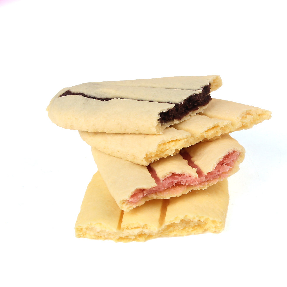 麦维尔牛舌饼10包x40g芝士牛奶味外香里嫩夹心饼干休闲零食免邮