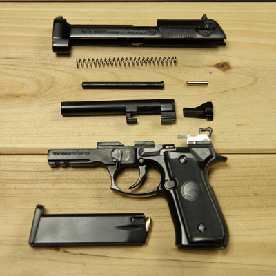 合金帝国抛壳枪模型金属beretta m92a1 1:2.05全拆卸手枪不可发射