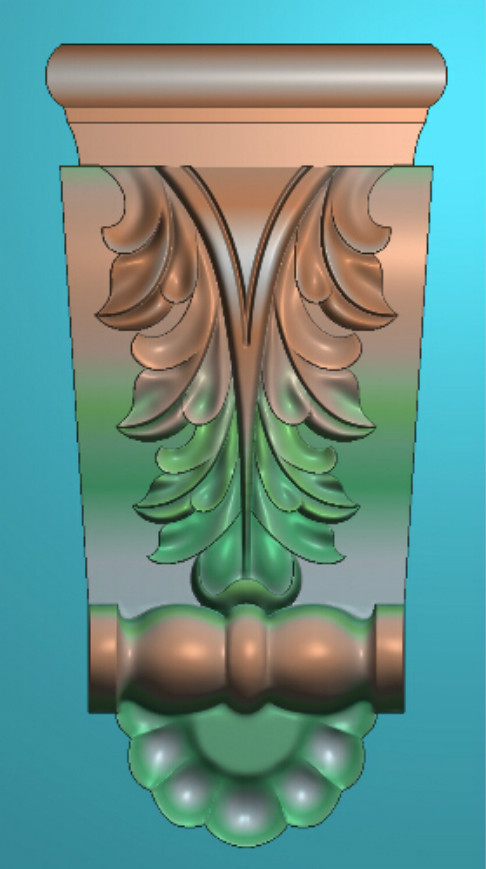 新品精雕图浮雕花灰度图木门贴花洋花欧式门冒头柱头08