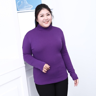 大码女装2017新款秋冬装胖mm长袖加绒卫衣女宽松200斤打底衫上衣