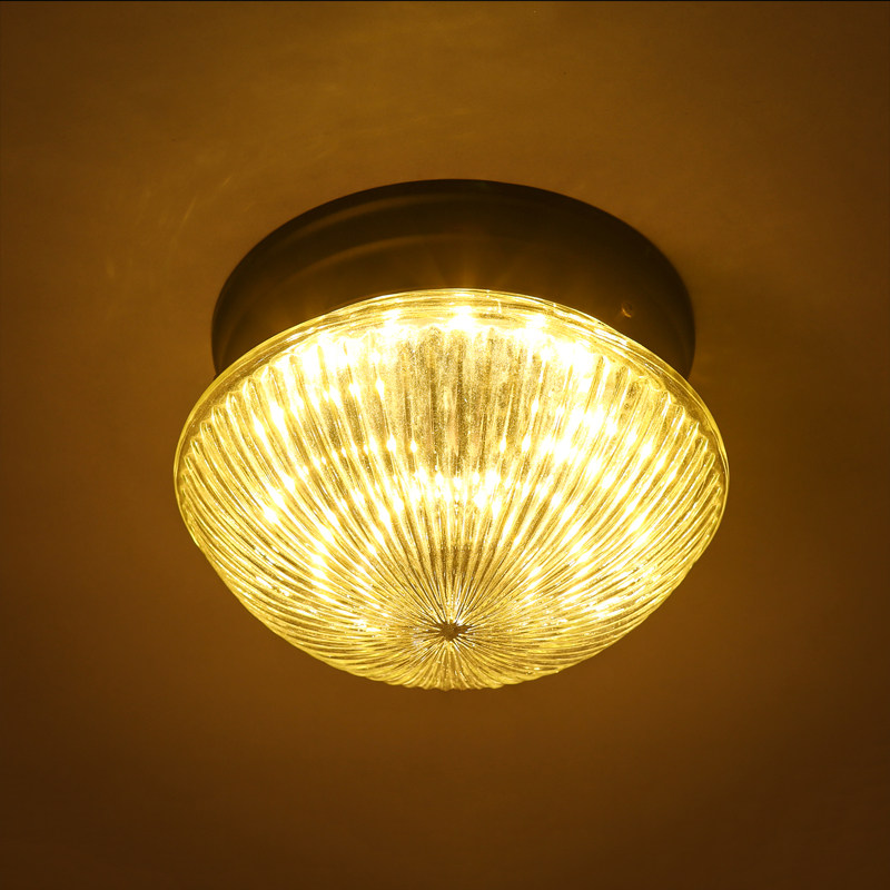 美式创意门厅灯入户灯圆形进门过道玄关小吸顶灯走廊欧式衣帽间灯