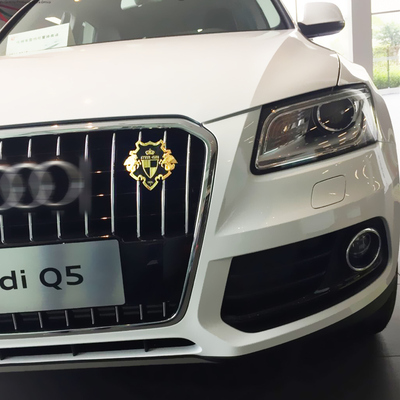 天马盾牌徽章公益纪念品 汽车中网改装车标车饰 金属车标装饰贴标