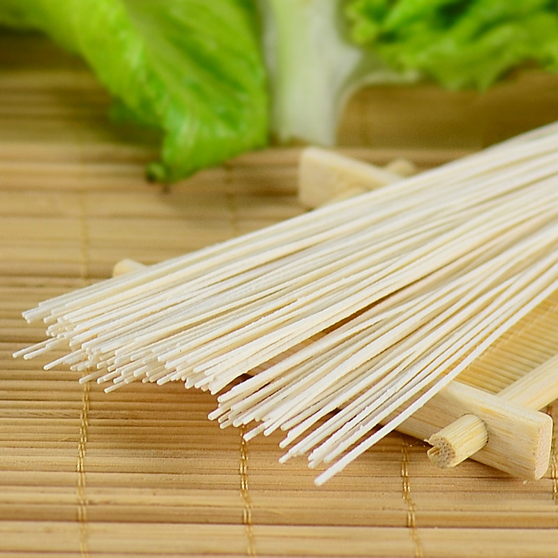 传统中江挂面 手工特细空心全麦农家挂面条500g 低盐无添加细面条