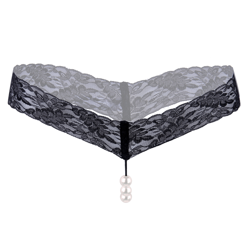 性感珍珠丁字裤日本情趣内裤女真人露毛极度诱惑y型开档裤按摩t裤