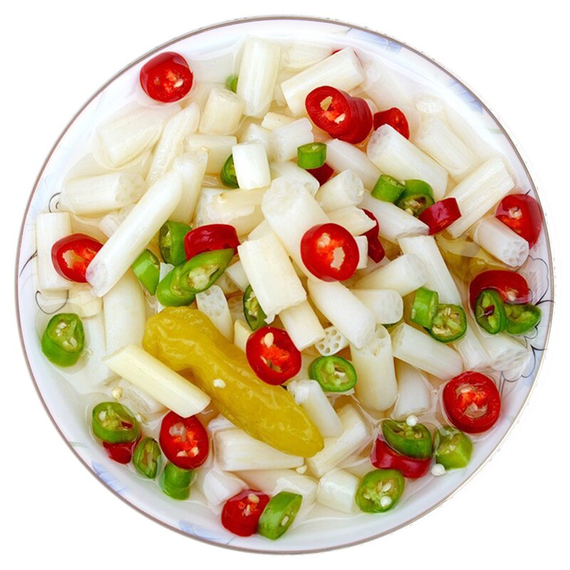 洪湖特产莲藕 酸辣泡椒藕尖t特价包邮新鲜藕带加热即食菜 400g_爱酷商