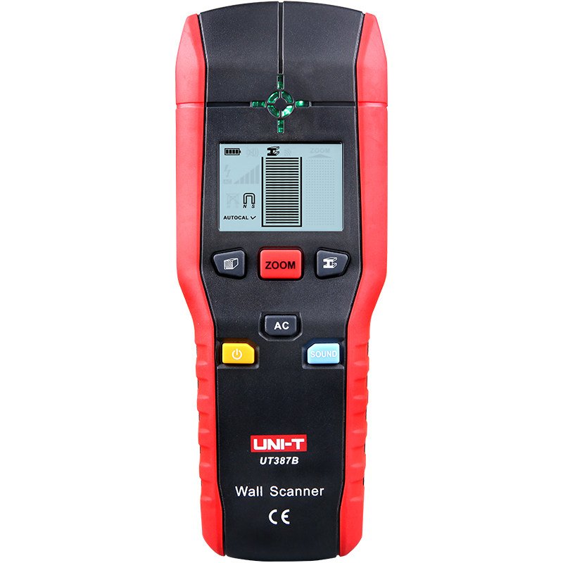 优利德墙体测试仪ut387b 金属木材电缆电线钢筋多功能墙壁探测仪