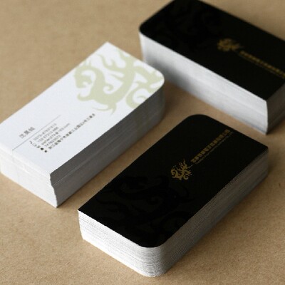 300g/a级铜版纸名片覆膜/名片设计制作印刷/高档名片定制/包邮