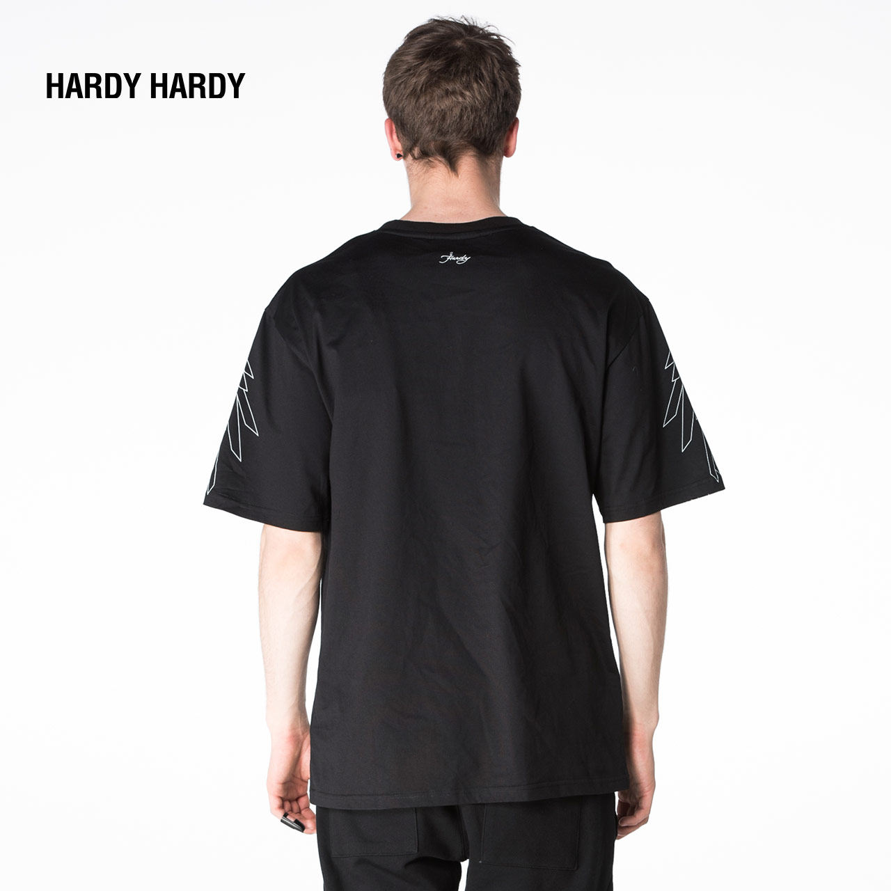 hardy hardy男式圆领t恤 潮牌立体印花圆领短袖t恤hh17spbmssp255