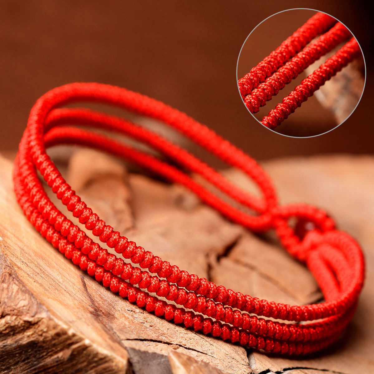 风水阁红绳手链红绳子手工编织红手绳本命年送礼常备女款时尚饰品