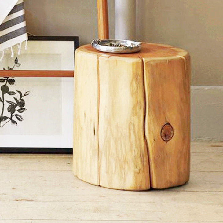 木墩子原木树墩创意实木凳树桩木桩凳子换鞋凳原木墩子圆凳茶几