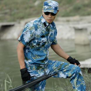 户外海军陆战队作战服短袖海洋迷彩服特种兵作训服军迷军装套装男
