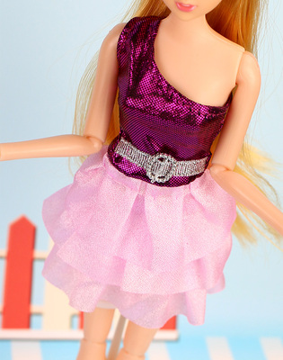 乐加分换装娃娃短裙礼服 裙子适合本店洋娃娃diy超美休闲时装衣服