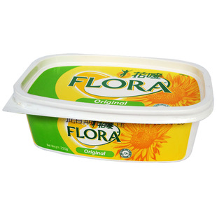 原味 澳大利亚进口 butter 花唛软滑植物牛油原味黄油小盒装flora 250