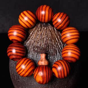 赞比亚黄花梨手串斑马木佛珠精工小孔2.0时尚流行男女款手链