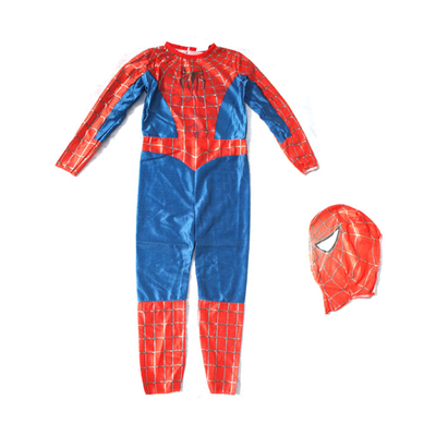 万圣节儿童服装cosplay服装紧身儿童连体超凡蜘蛛侠衣服