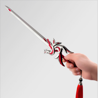 王者荣耀武器李白凤求凰模型周边手办大号金属玩具千年之狐兵器剑