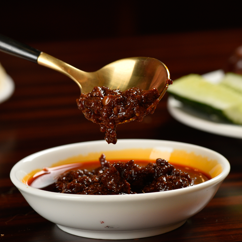 盐帮集 蒜蓉蘸料200g 蒜泥烧烤辣椒酱袋装佐料四川火锅蘸碟配料_双氙