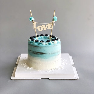 奶油biteology blue经典蒂芙尼蓝生日蛋糕乳脂奶油 tifffany 北京同城