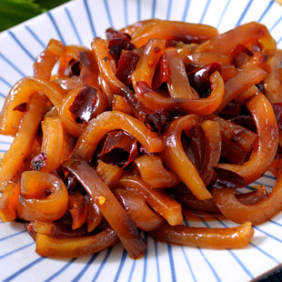 熟食 四川私房菜肘子熟食 豬皮麻辣香滷味休閒零食小吃q彈120 真空香