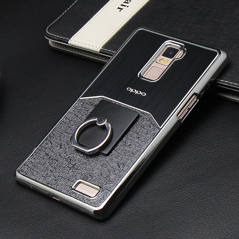 oppor7plus手机壳oppo r7plus手机套保护壳金属拉丝男女奢华 防摔