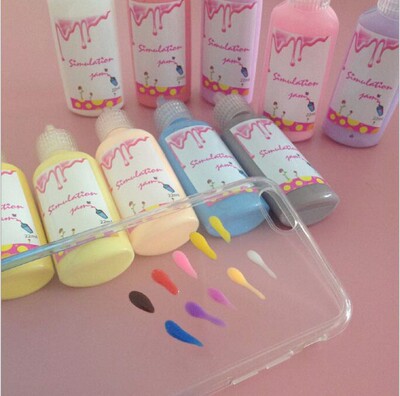 果酱胶 diy 食玩胶 奶油手机壳胶 diy配件 22ml