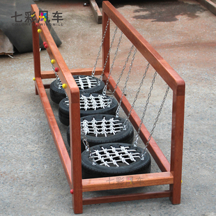 幼儿园儿童平衡荡桥独木桥攀登锻炼平衡训练户外木制实木组合玩具