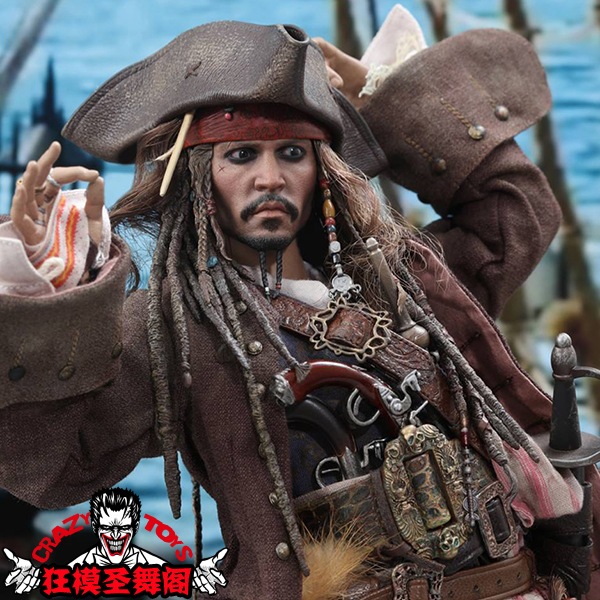 【狂模圣舞阁】ht hottoys dx15加勒比海盗5死无对证杰克船长德普