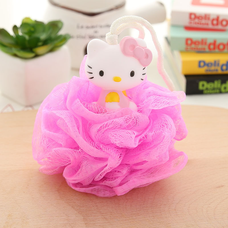 悦庭hdpe儿童公仔浴球 卡通浴花 宝宝沐浴球 婴儿洗澡沐浴擦