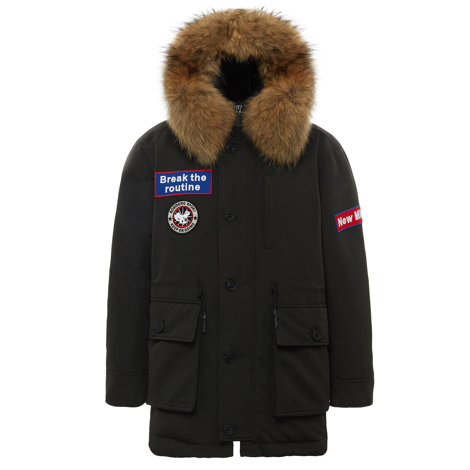 波司登羽绒服男 中长款2017新款加厚白鹅绒户外防寒外套b70142031