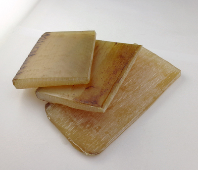 天然白牦牛角原料实心牛角板片 无事牌 角梳坯 刀柄 雕刻 diy原料