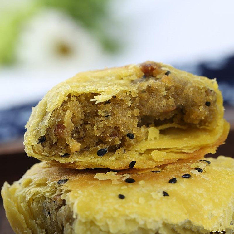 【天天特价】甘肃岷县双喜点心手工酥皮点心五仁糕点月饼两包1kg