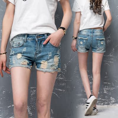 2016春cache百家好同款专柜正品长裤女韩版卡轩那同款牛仔裤短裤