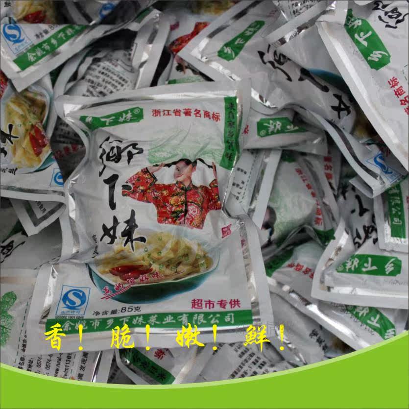 乡下妹 超市专供 榨菜丝 85克装 100包