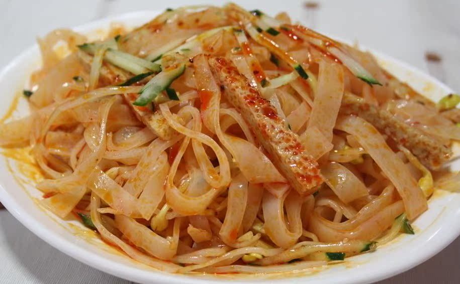 3斤免邮 东北干凉皮干面皮 熟面皮真空包装500克