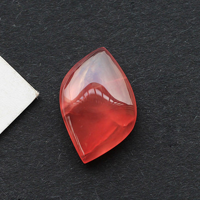 碧雅 冰种月光石吊坠一物一图蓝光裸石女款水滴状挂件饰品送链子