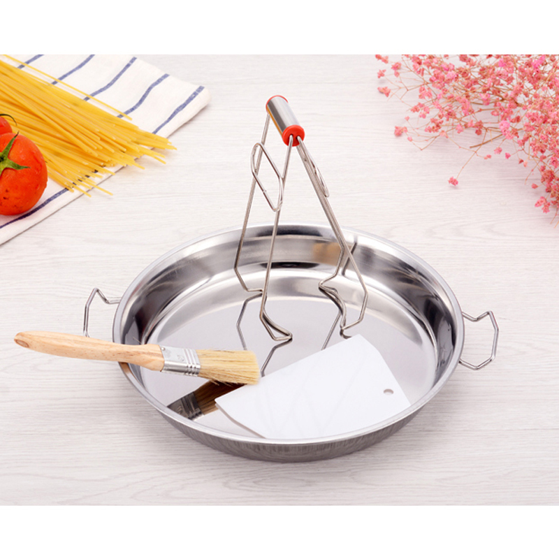 凉皮锣锣家用不锈钢陕西面皮罗罗制作工具面皮平底盘做凉皮的工具