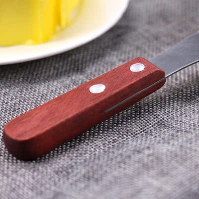 牛油刀黄油刀果酱刀黄油抹刀木柄不锈钢抹油刀抹刀奶油刀西餐刀具