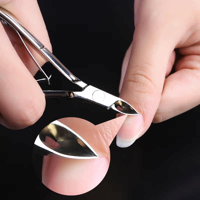 死皮剪美甲专业去死皮工具修指甲剪刀修甲钳美甲不锈钢双叉死皮剪