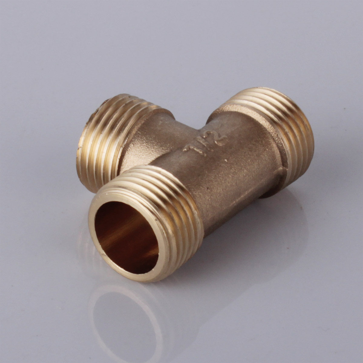 时龙 全铜加厚4分外丝三通 接头 1/2"三边外丝/外牙/外螺纹st010